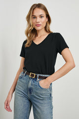 CLASSIC V NECK T-SHIRT - BLACK| Rails online