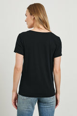 CLASSIC V NECK T-SHIRT - BLACK| Rails online