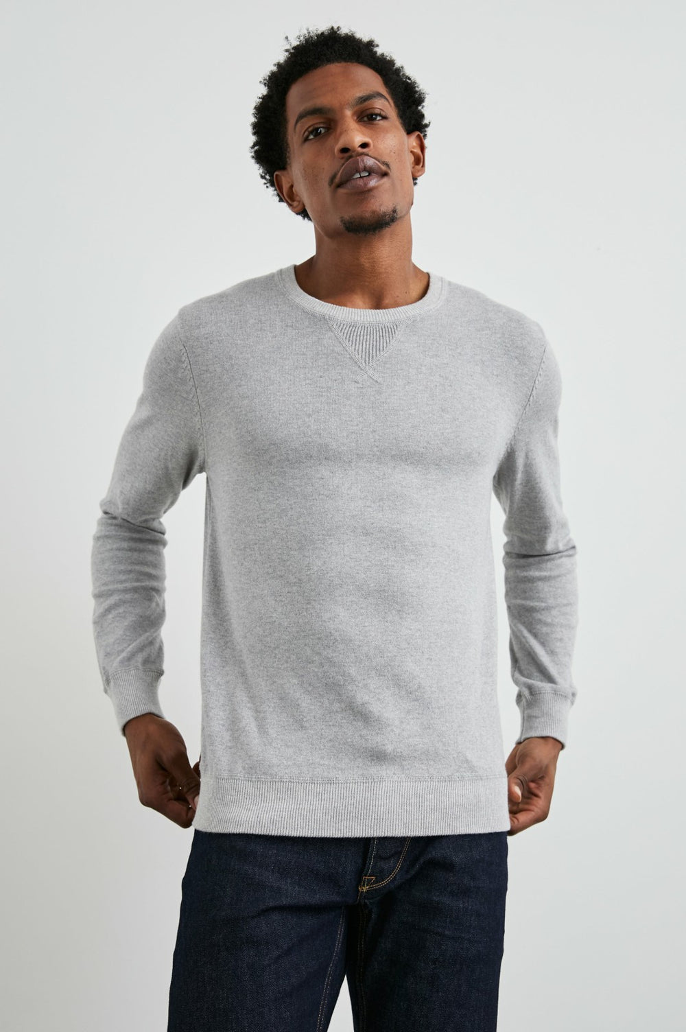 BURNS SWEATER - GREY HEATHER| Rails discount