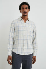 LENNOX SHIRT - PARCHMENT SKY MELANGE| Rails sale