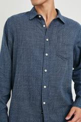 WYATT SHIRT - NAVY ETCH| Rails for sale