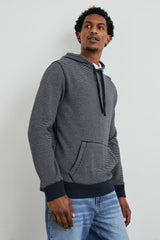 CALVIN HOODIE - NAVY CREAM STRIPE| Rails discount