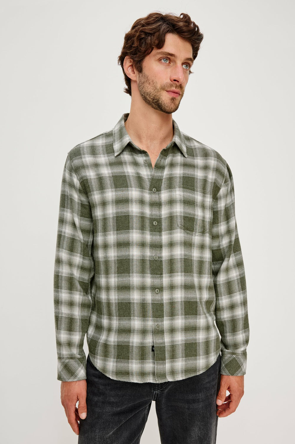 LENNOX SHIRT - DEEP MEADOW WHITE| Rails sale