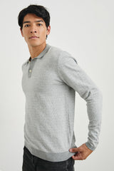 GREENWICH SWEATER - GREY BROQUADE| Rails US