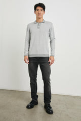 GREENWICH SWEATER - GREY BROQUADE| Rails US
