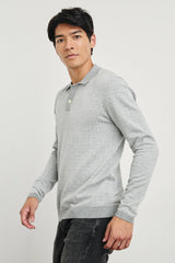 GREENWICH SWEATER - GREY BROQUADE| Rails US