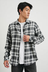 LENNOX SHIRT - BLACK OAK HAZE| Rails online