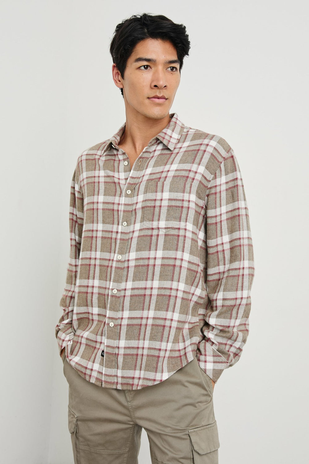 LENNOX SHIRT - CHINCHILLA CURRANT| Rails discount
