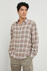 LENNOX SHIRT - CHINCHILLA CURRANT| Rails discount