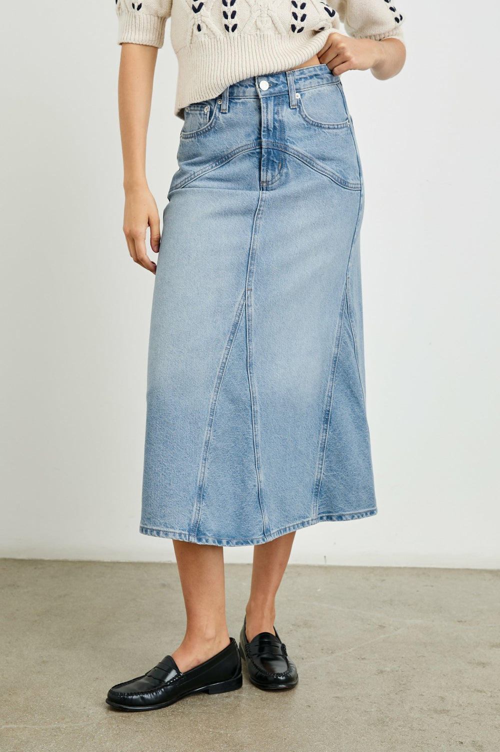 DEL REY SKIRT - ORIGINAL BLUE| Rails on sale