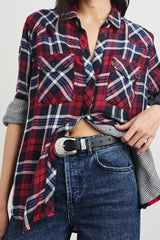 KENDRA SHIRT - NAVY RED WHITE| Rails outlet