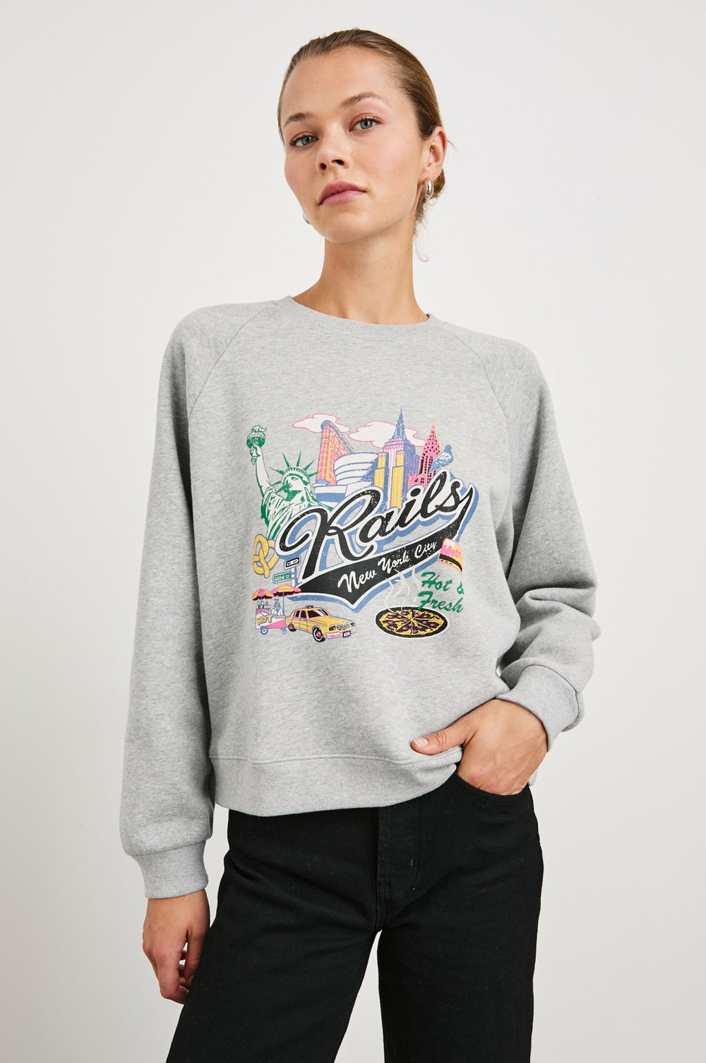 VINTAGE RAGLAN SWEATSHIRT - RAILS NEW YORK| Rails online