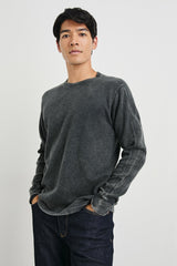 RHEESE LONG SLEEVE TEE - WASHED BLACK| Rails discount