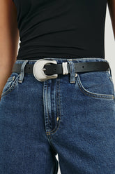 RODEO BELT - BLACK SILVER| Rails on sale