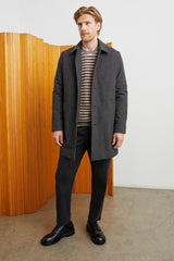 HOCKNEY OVERCOAT - GREY CHECK PLAID| Rails for sale