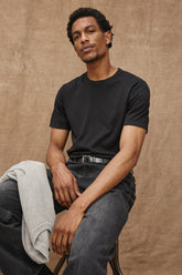 MASON COTTON CASHMERE T-SHIRT - BLACK| Rails outlet