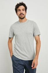 MASON COTTON CASHMERE T-SHIRT - HEATHER GREY| Rails sale