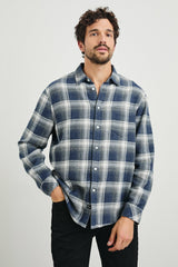 LENNOX SHIRT - CHARCOAL LAPIS| Rails near me