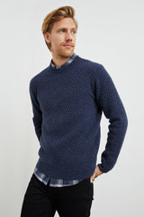 CARRICK SWEATER - NAVY HEATHER| Rails for sale
