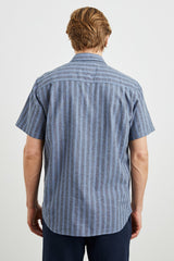 WILDER SHIRT - MARINE SAPPHIRE STRIPE| Rails online