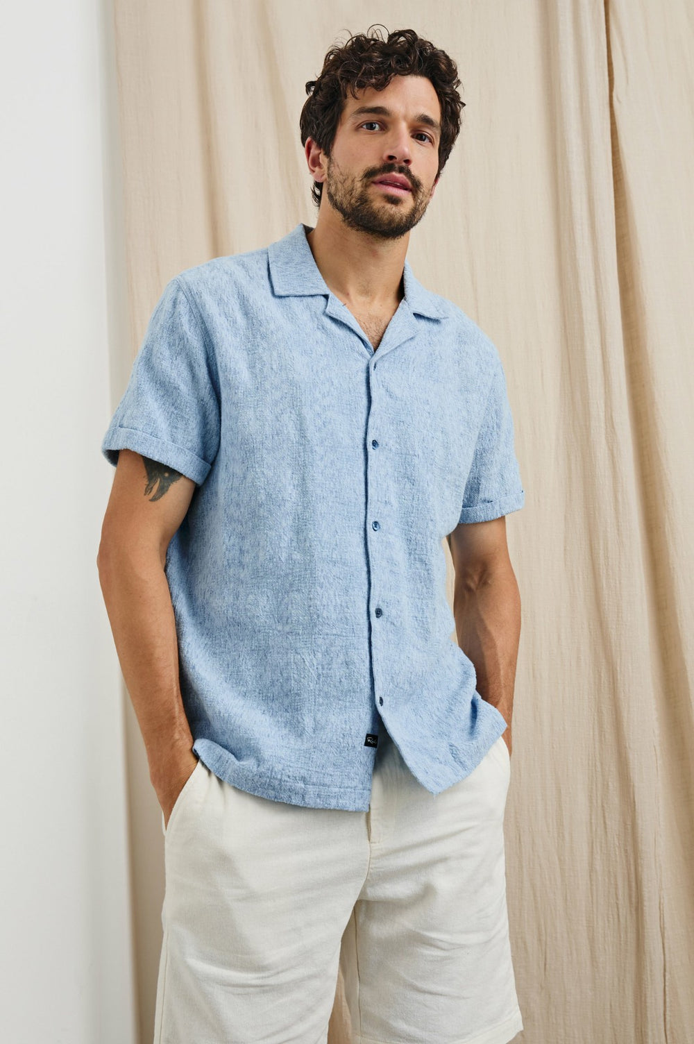 DRESDEN SHIRT - CERULEAN IKAT| Rails discount