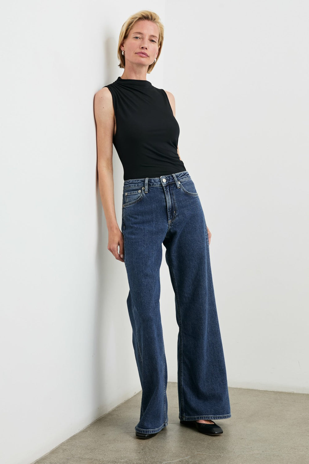 ANGELENO WIDE LEG - PEBBLE BLUE| Rails for sale