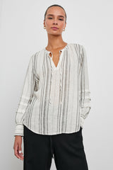 CATERINA TOP - BASQUE STRIPE| Rails outlet