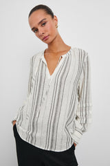CATERINA TOP - BASQUE STRIPE| Rails outlet