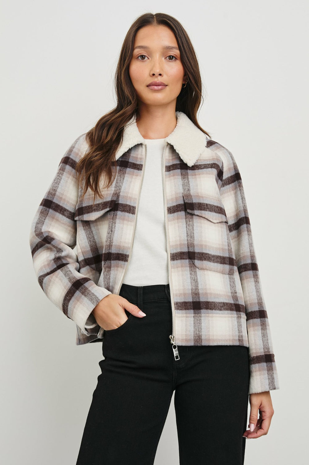 CHEYENNE JACKET - TELLURIDE PLAID| Rails on sale