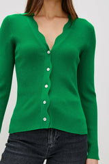 DITA CARDIGAN - KELLY GREEN| Rails discount