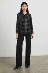 ELOISE SHIRT - SILVER CHARCOAL ONYX| Rails on sale