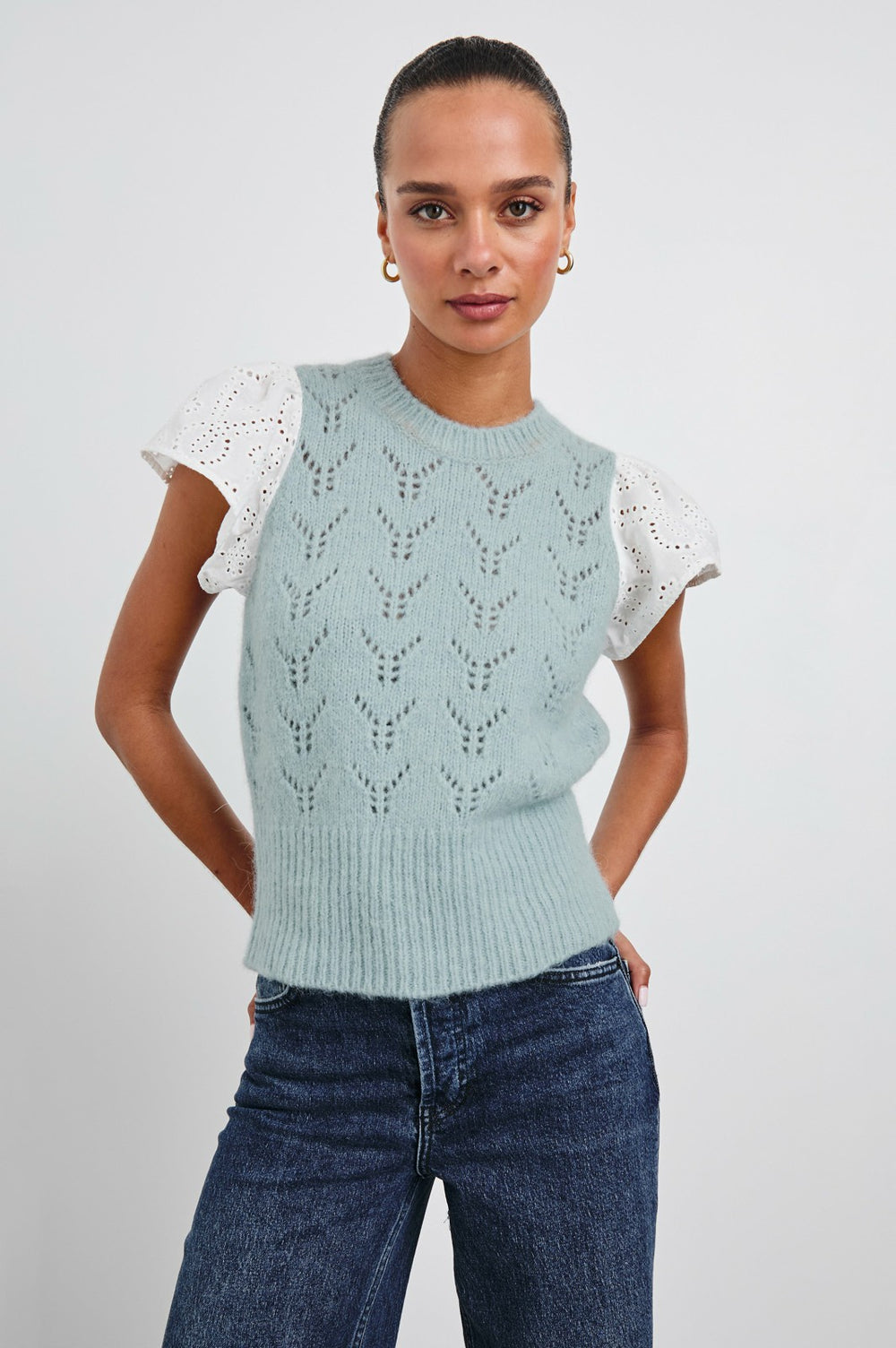 EVERLY TOP - SKY| Rails outlet