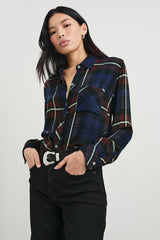 HUNTER SHIRT - CHESTNUT BIRCH NAVY| Rails discount