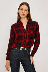 HUNTER SHIRT - DIFFUSED CARDINAL BLACK| Rails US