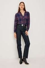 HUNTER SHIRT - NAVY ROSE ASTOR| Rails for sale