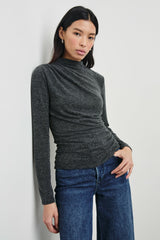 JOELLE TOP - CHARCOAL| Rails sale
