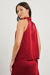 LEAH TOP - SCARLET| Rails online