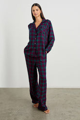 LUNA PAJAMA SET - EVERGREEN FUCHSIA ICE| Rails on sale