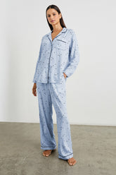 LUNA PAJAMA SET - FLOCKED COSMIC STRIPE| Rails for sale