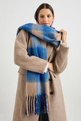 OSLO SCARF - COBALT CAMEL| Rails outlet
