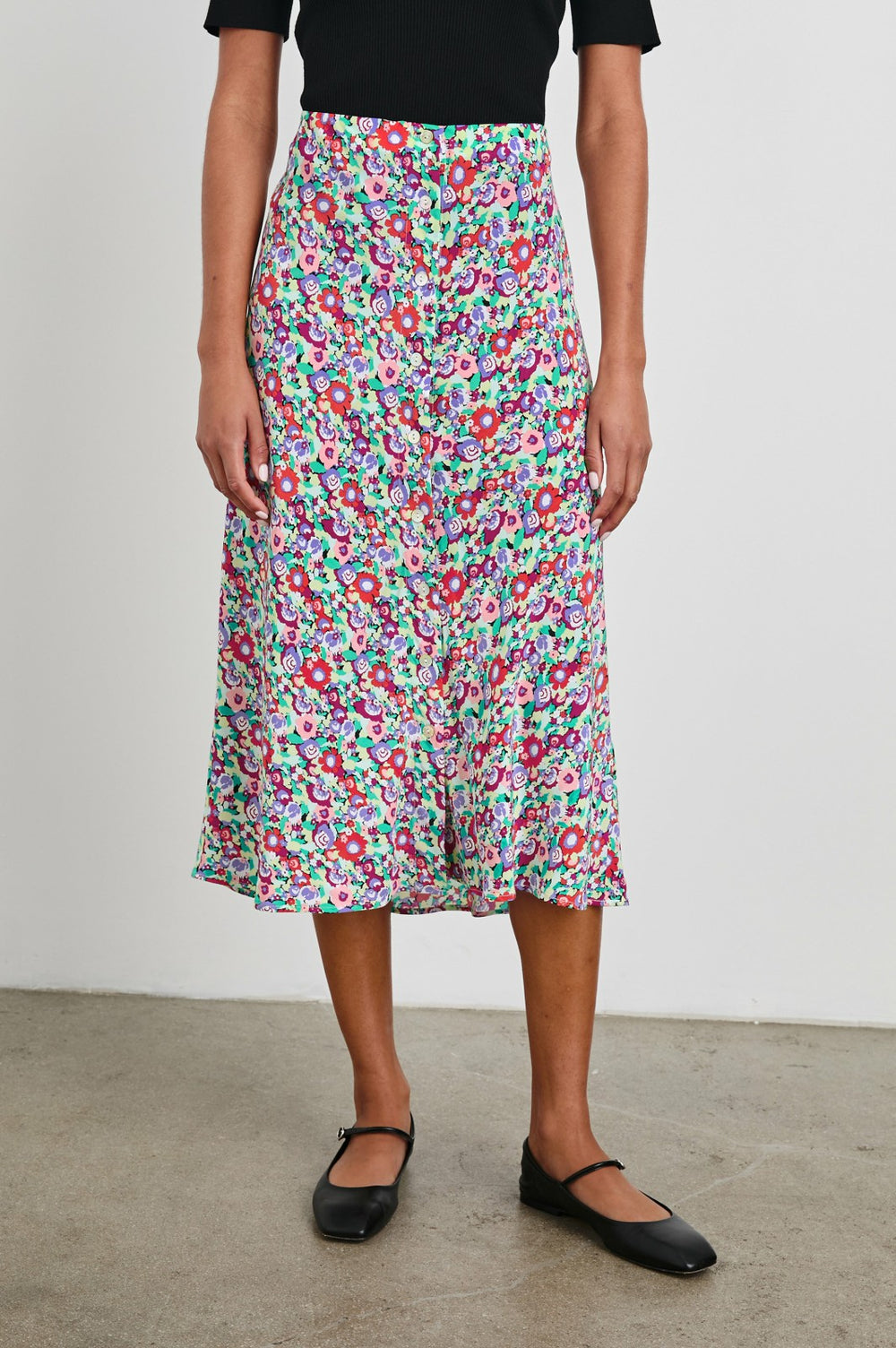 ROSETTA SKIRT - OVERSIZED MULTI FLORAL| Rails for sale
