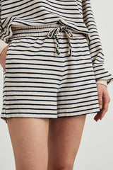 TEDDY SHORT - SAILOR STRIPE TERRY TOWEL| Rails on sale