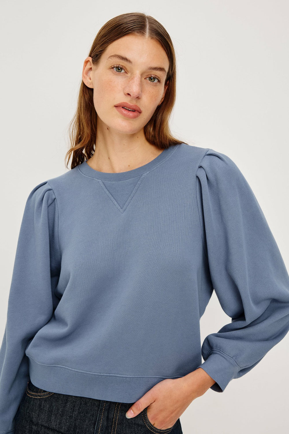 TIFFANY SWEATSHIRT - FADED PERIWINKLE| Rails outlet