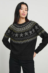 ZOEY SWEATER - METALLIC FAIR ISLE| Rails outlet
