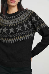 ZOEY SWEATER - METALLIC FAIR ISLE| Rails outlet