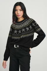 ZOEY SWEATER - METALLIC FAIR ISLE| Rails outlet