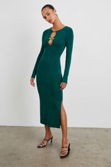 SOLMA DRESS - EVERGREEN| Rails online