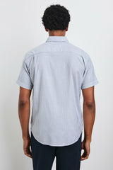 KIEREN SHIRT - BLUE WHITE STRIPE| Rails on sale