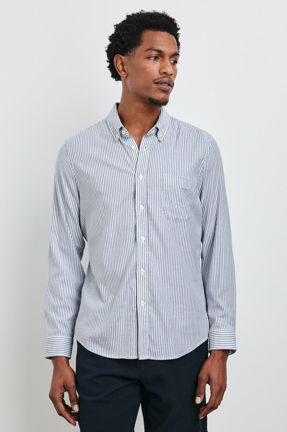 VANCE SHIRT - BLUE WHITE STRIPE| Rails US