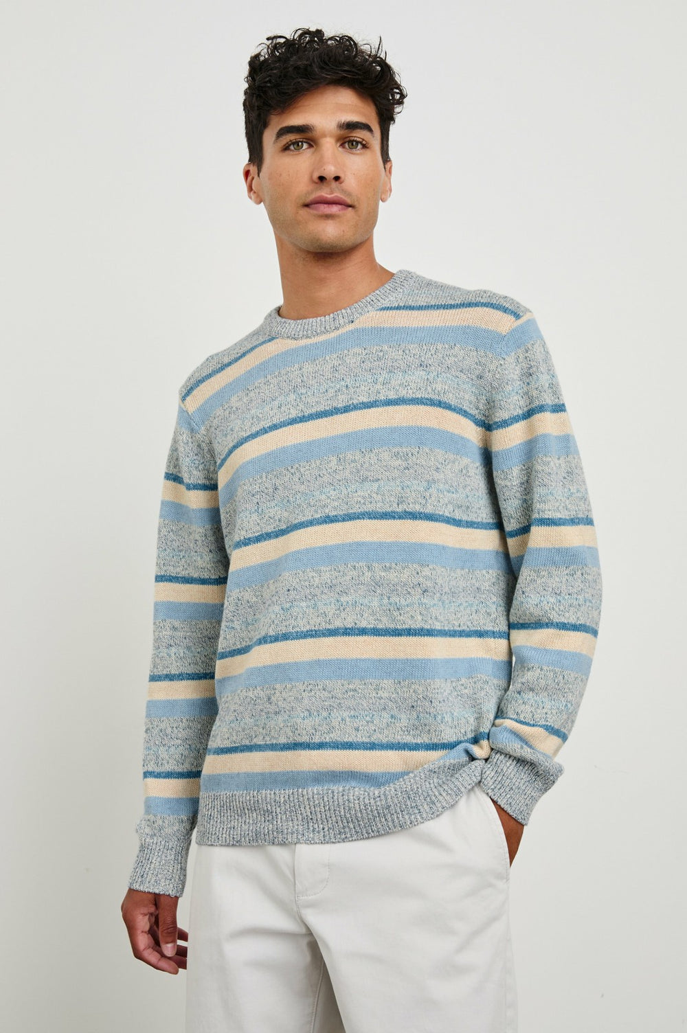 OLSEN SWEATER - BLUE STRIPE| Rails online